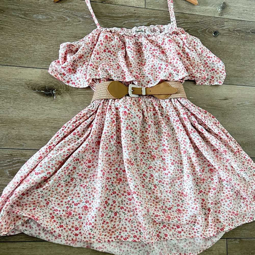 Summer Floral Orange women  Dress  size 3X (it doesn’t include belt )